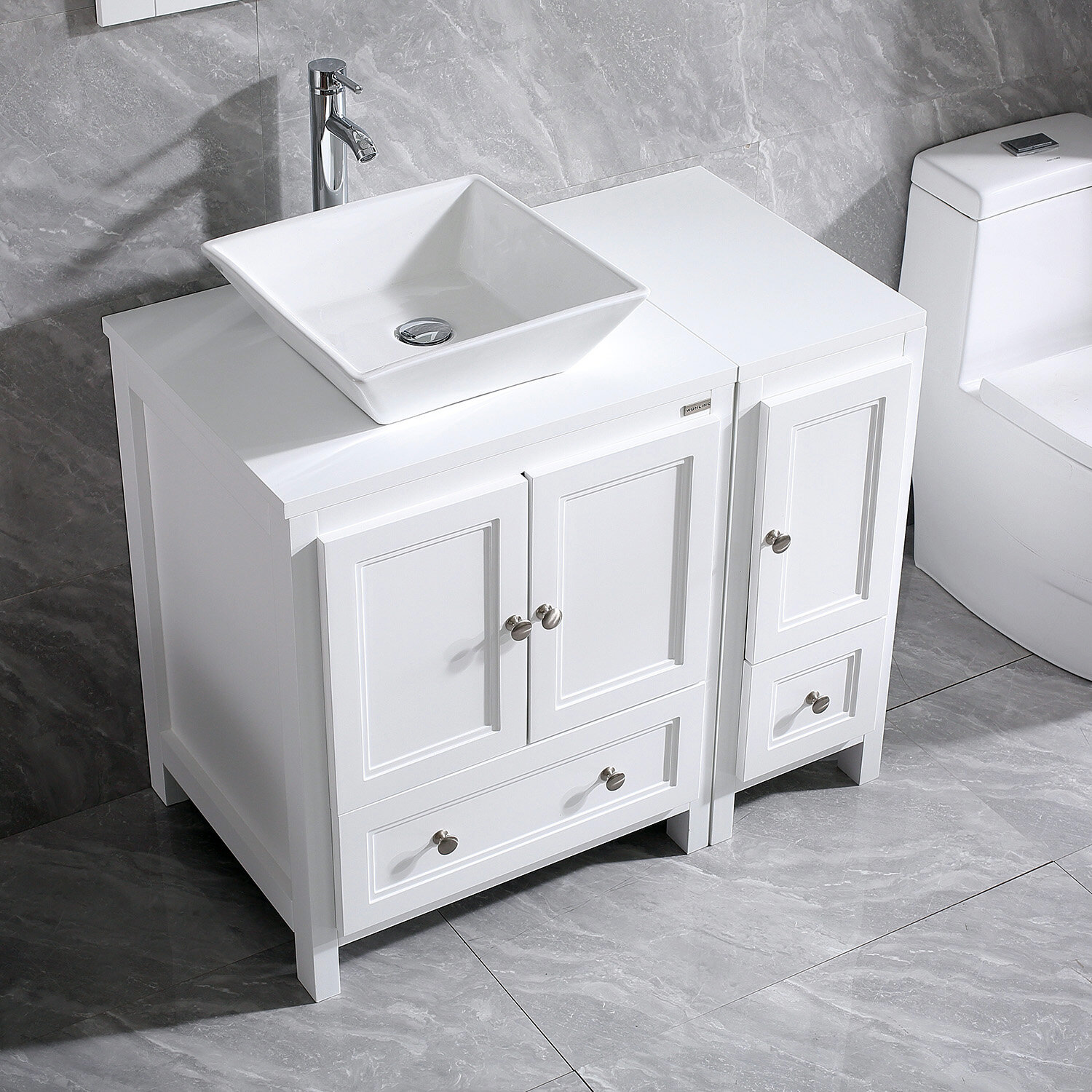 Highland Dunes Mclemore 36 Single Bathroom Vanity Set With