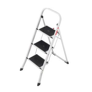 3-Step Steel Step Stool with 330 lb. Load Capacity