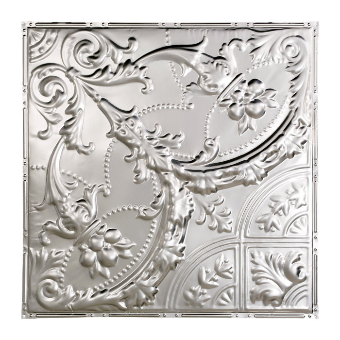 Greatlakestin Saginaw 2 Ft X 2 Ft Nail Up Ceiling Tile In