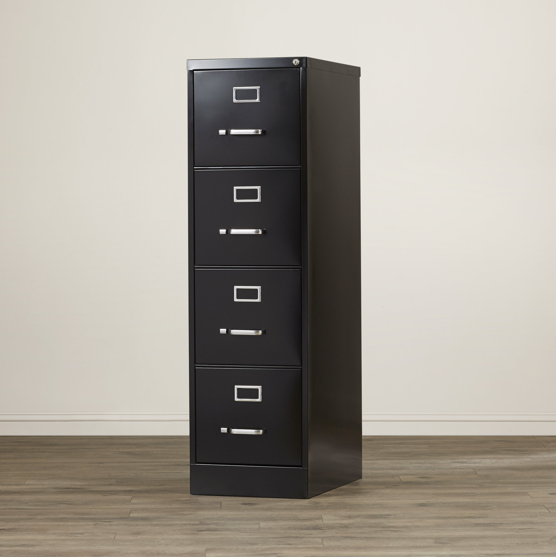 19 in Deep 4 Drawer Vertical Modern Letter Filing Cabinet Great For Office 