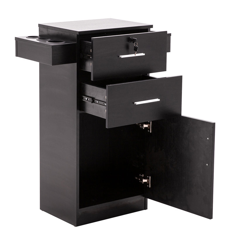 Symple Stuff Shumpert Locking Beauty Salon Storage Station Cabinet