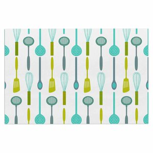 Afe Images Kitchen Utensils Illustration Doormat