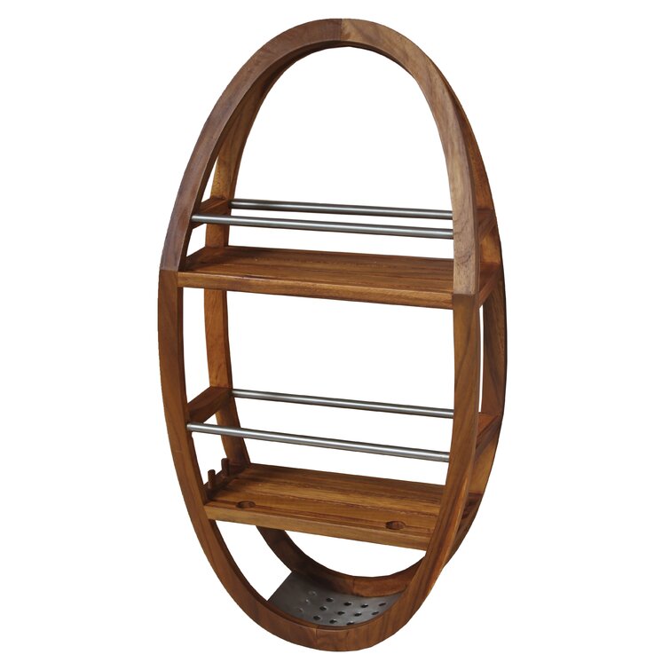 Aqua Teak Hanging Teak Shower Caddy & Reviews | Wayfair