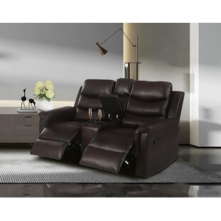 67.7'' Faux Leather Pillow Top Arm Reclining Loveseat by Latitude Run®