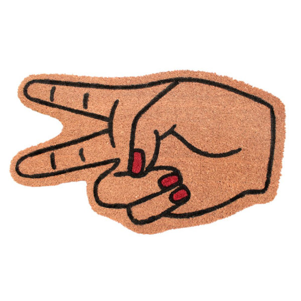 Peace Sign Door Mat Wayfair