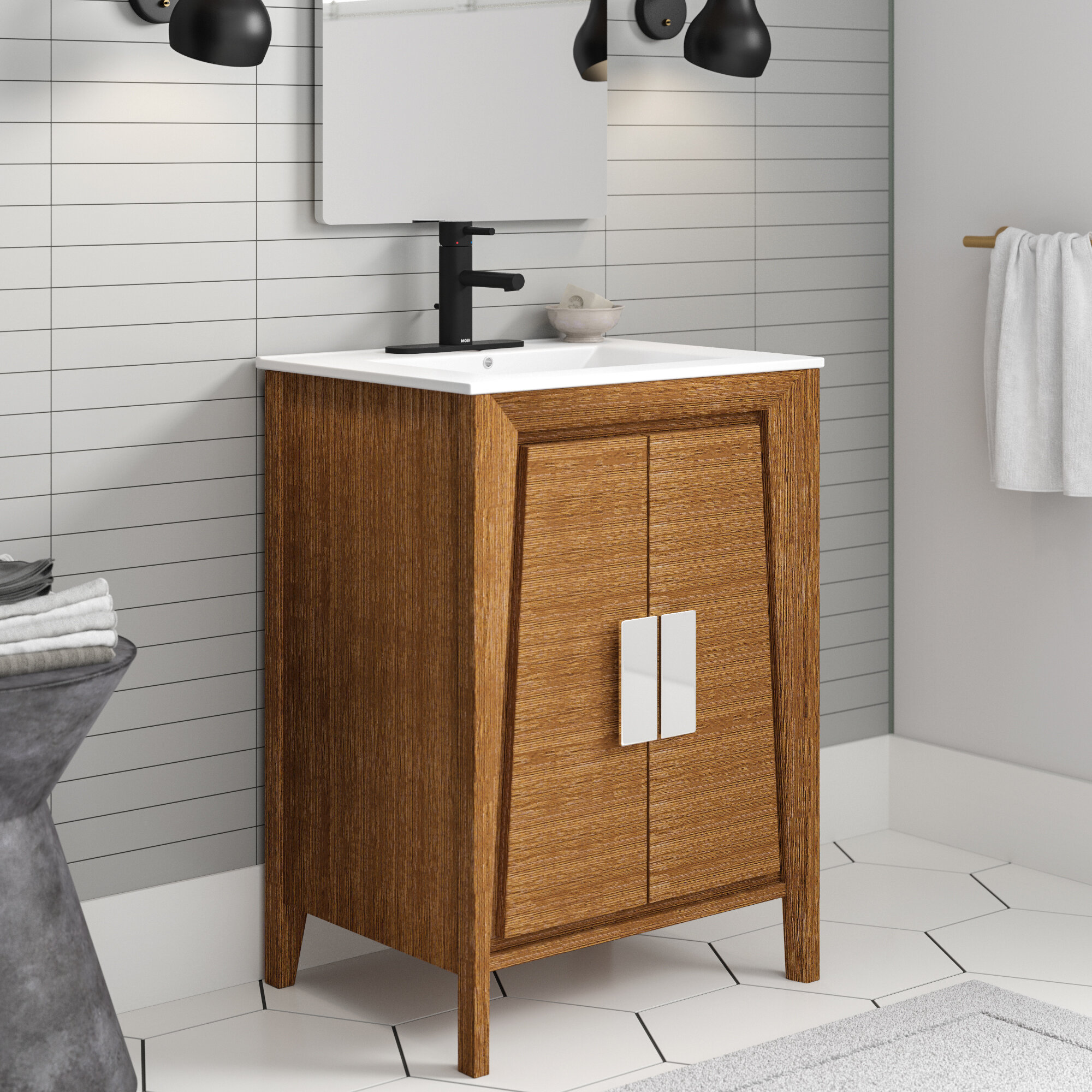 Vanesa 24 Single Bathroom Vanity Set Reviews Allmodern