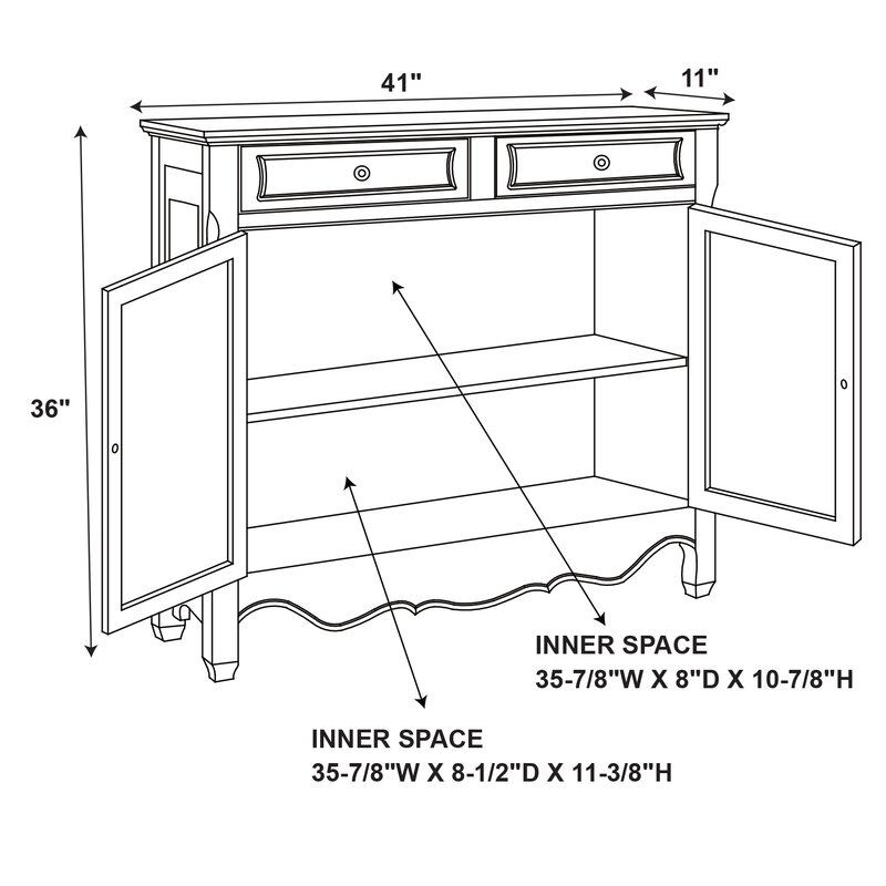 Lark Manor Frespech Accent Cabinet Reviews Wayfair