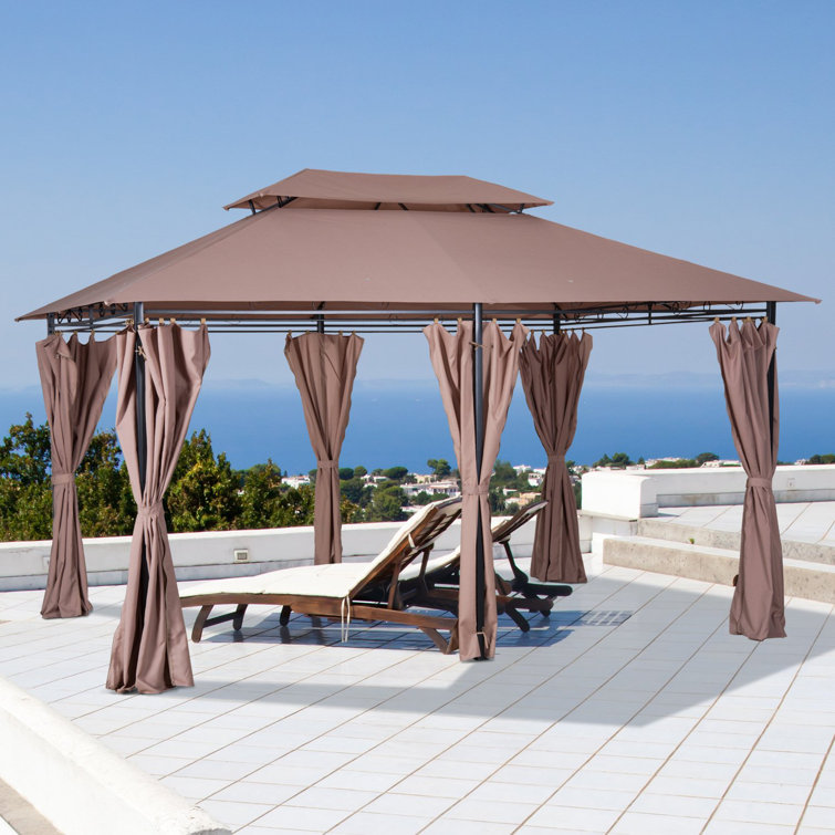 Garten Living 300 cm x 400 cm Terrassenpavillon Kattie aus