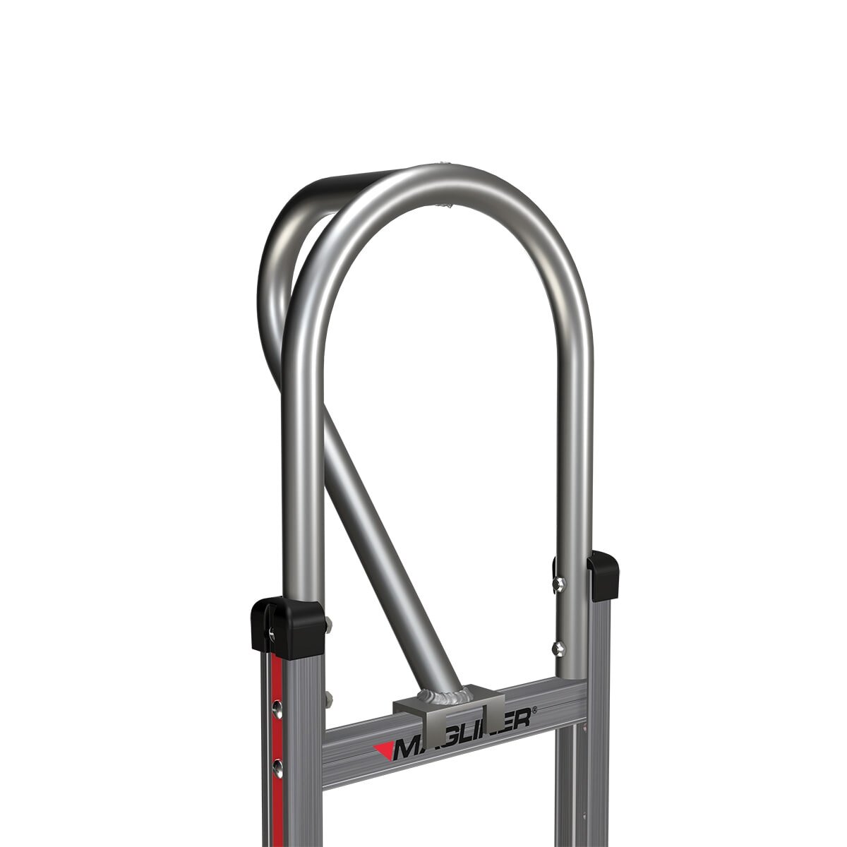 Magliner 300990 Aluminum Vertical Loop Hand Truck Handle for Hand Truck with Curved Back Frame 14 Width 20 Length 15 Height