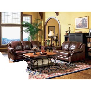 Hensley 2 Piece Leather Living Room Set by Loon Peak