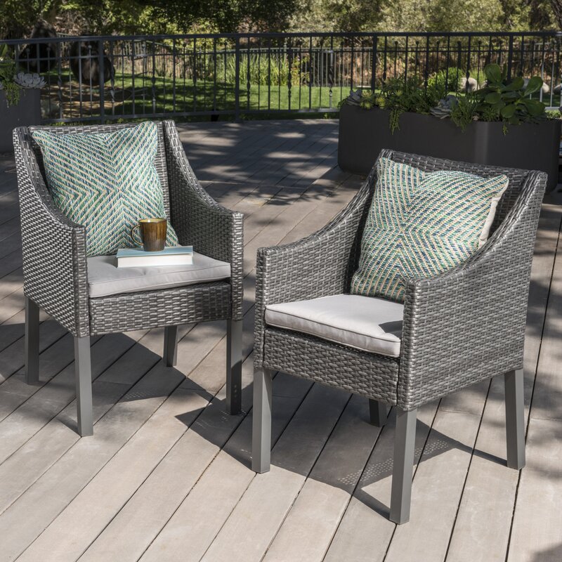 Portola Outdoor Wicker Patio Dining Chair