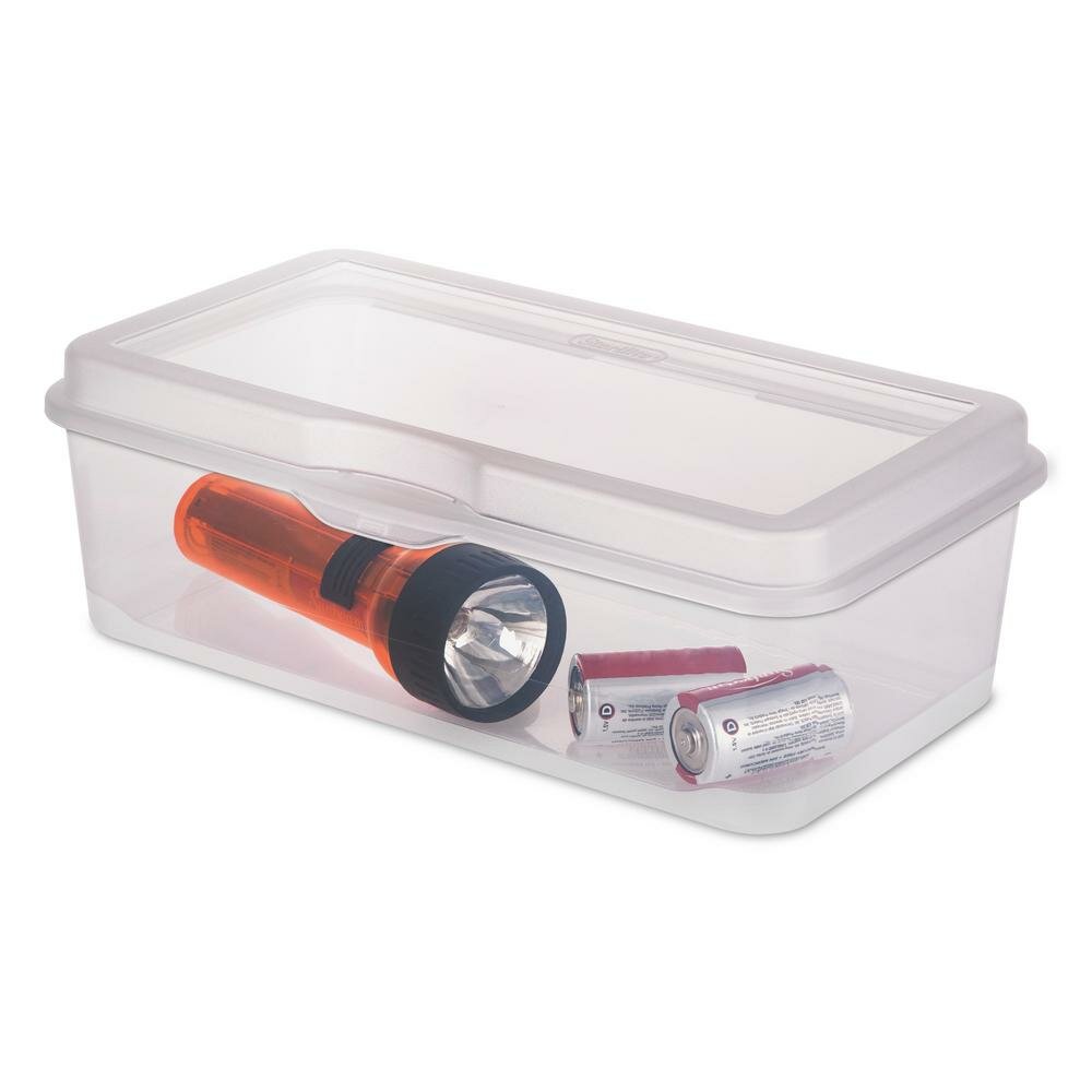 large clear plastic storage containers with lids