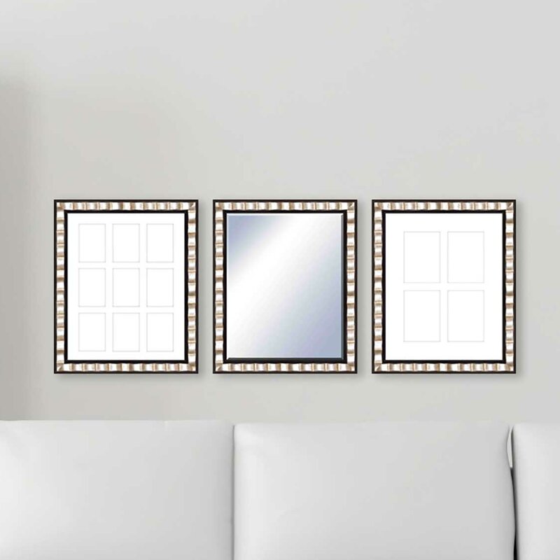 Ptm 3 Piece Francesca Frame And Wall Mirror Set Wayfair