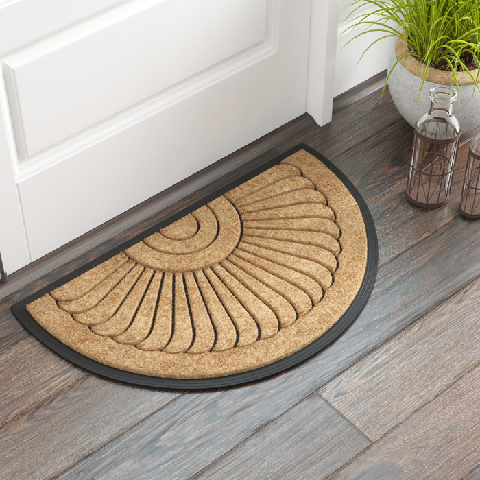 Dalton Shell Half Round Outdoor Door Mat