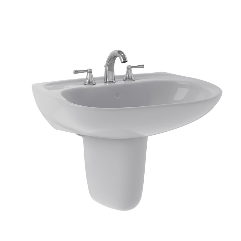 Toto Prominence Vitreous China 26 Wall Mount Bathroom Sink With Overflow Reviews Wayfair