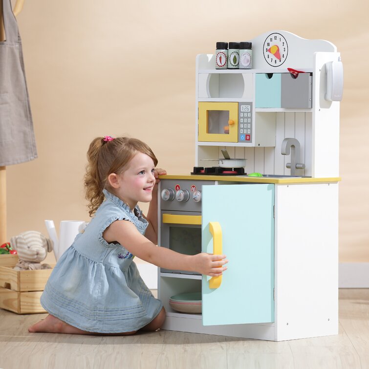 teal play kitchen