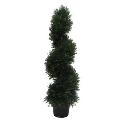 Artificial Potted Green Cedar Spiral Tree