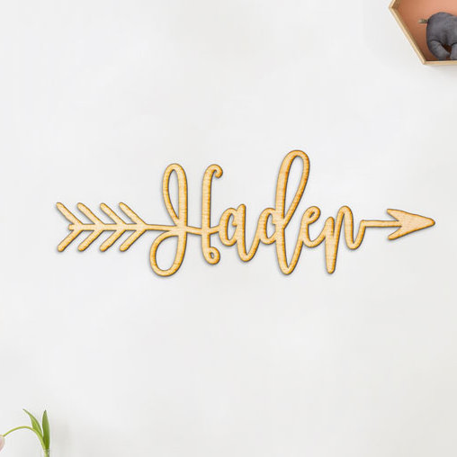 Woodums Personalized Custom Word Wood Arrow Wood Sign Wall Decor Reviews Wayfair