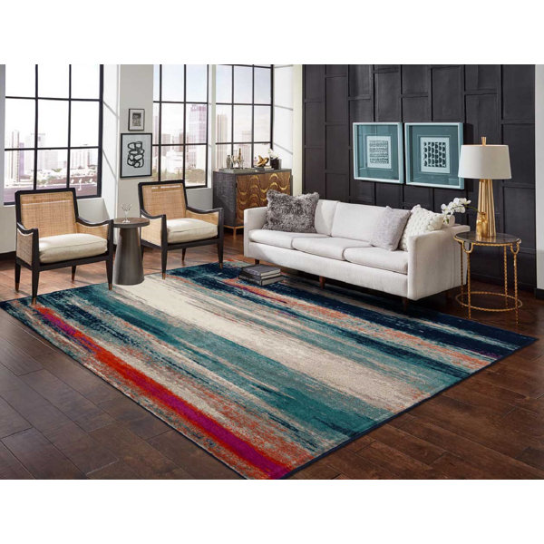 Erela Wool Blue Indoor Area Rug Pictures