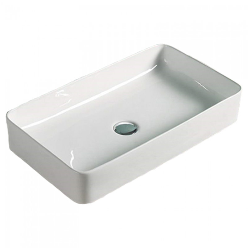 American Imaginations Above Counter For Drilling Ceramic Rectangular Vessel Bathroom Sink Wayfair