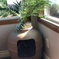 elijah covered hidden cat litter box with decorative planter