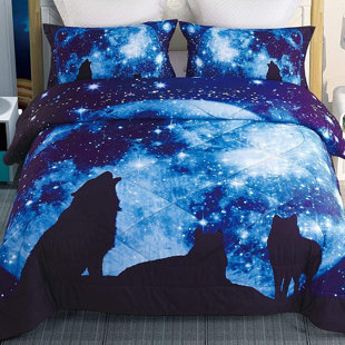 Moon Wolf Dreamcatcher Galaxy Blanket KIDS / MEDIUM / LARGE 