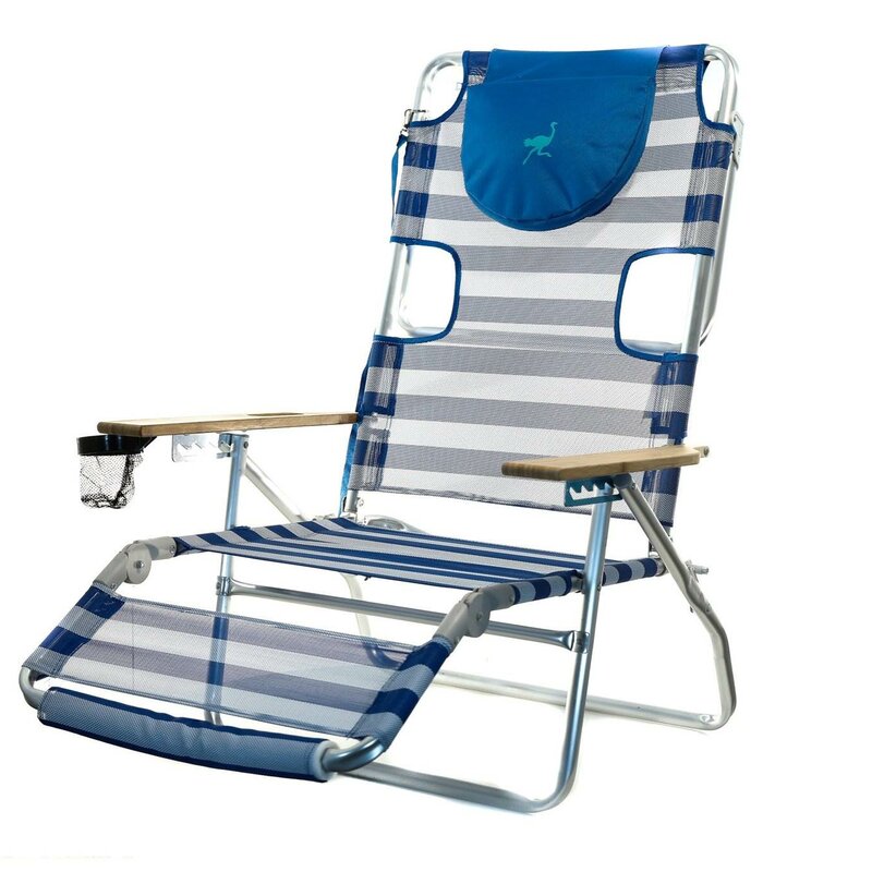 Arlmont & Co. Reaon Reclining Beach Chair | Wayfair