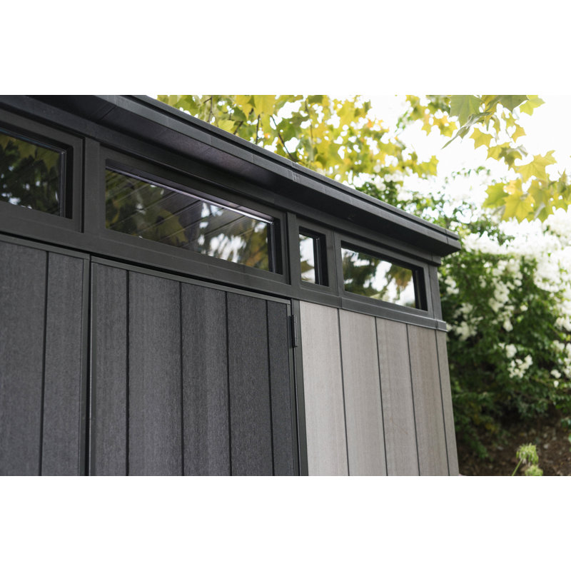 Keter Artisan 9 Ft W X 7 5 Ft D Plastic Storage Shed Reviews Wayfair