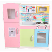 Kidkraft Uptown Espresso Play Kitchen Set Reviews Wayfair Co Uk
