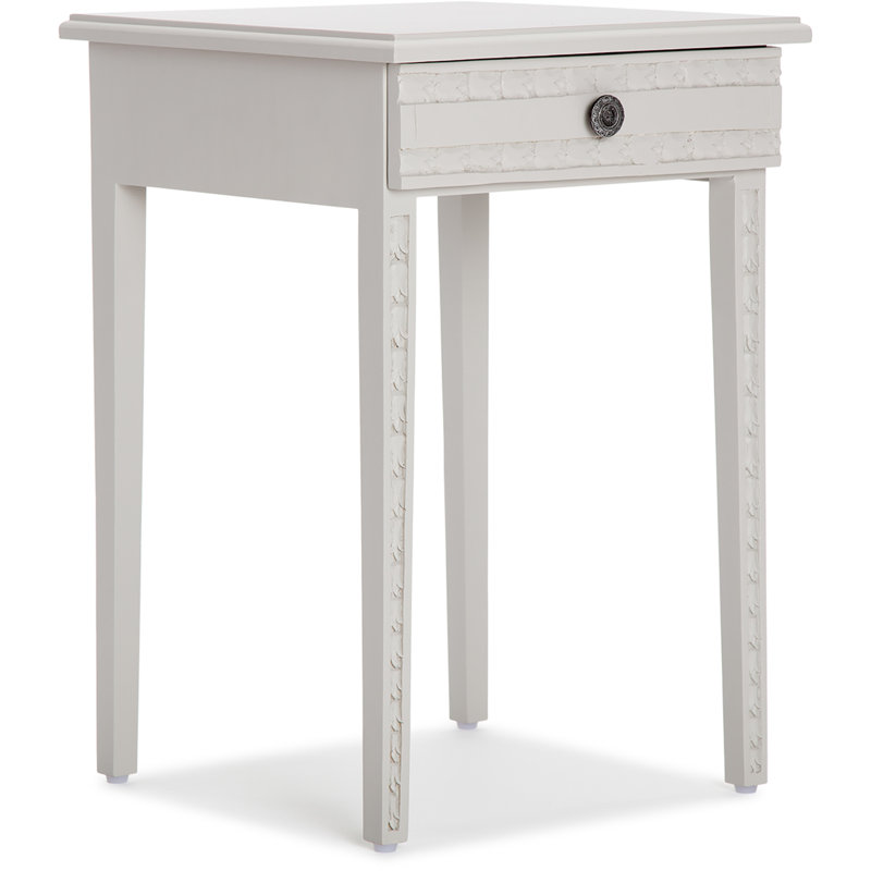 Ophelia Co Deering 1 Drawer Metal Nightstand In Light Gray Wayfair