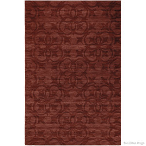 Alicia High-Quality Wool Extra Soft Brick Area Rug
