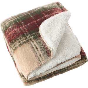 Crockett Faux Mohair Sherpa Throw