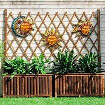 Indoor Outdoor Wall Decor Metal Scroll Unique Living Sun Room Fence Front Porch 