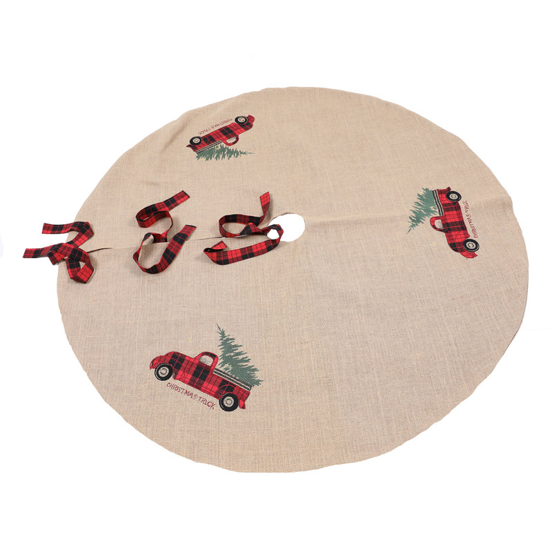 The Holiday Aisle Tartan Truck Tree Skirt Wayfair