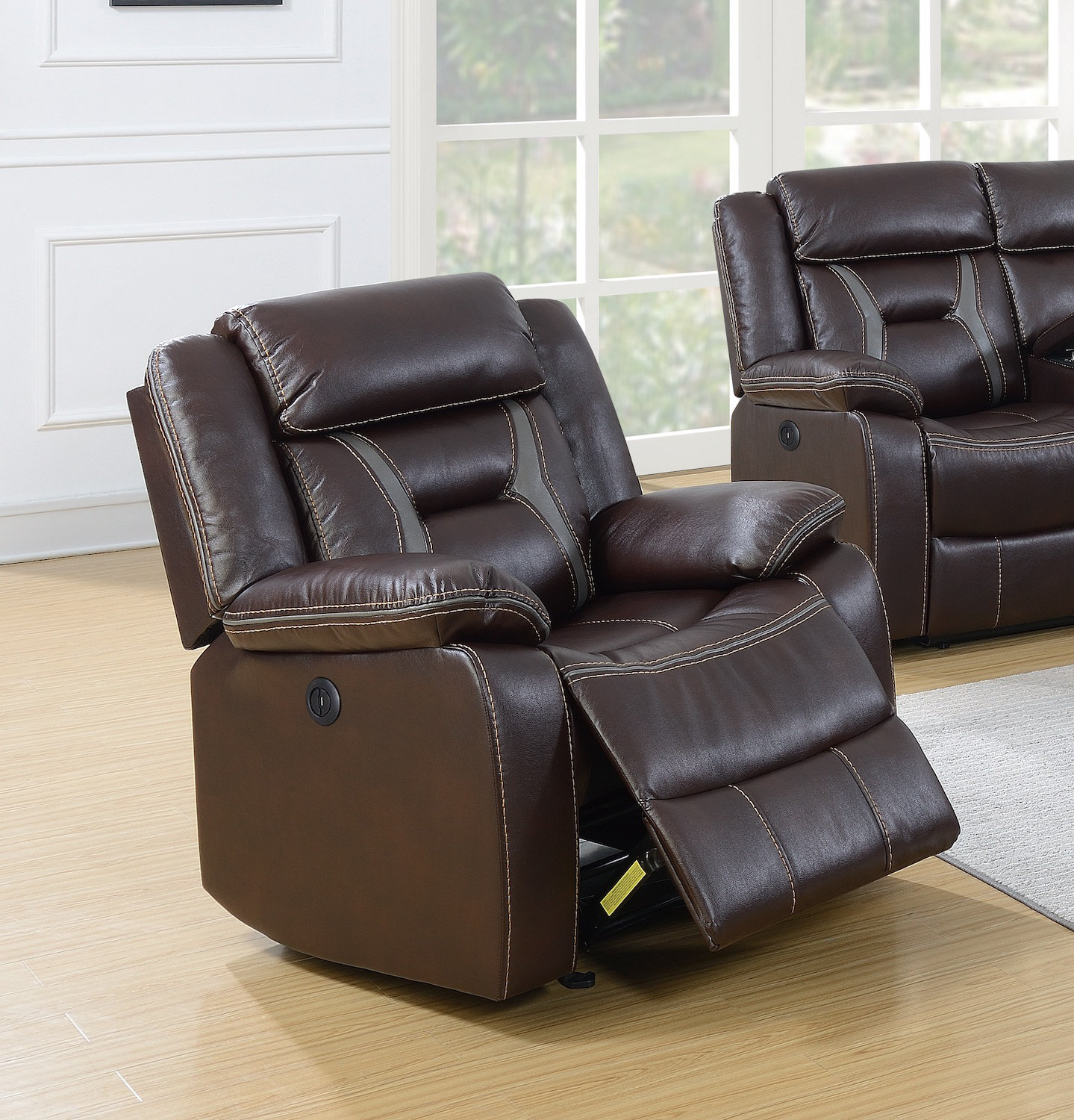 Red Barrel Studio® Vegan Leather Recliner Wayfair