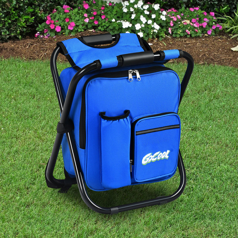 folding chair with cooler backpack