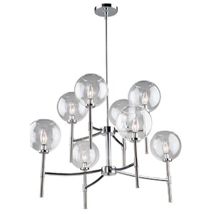 Nik 8-Light Shaded Chandelier