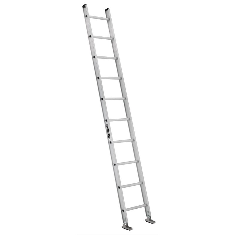 Louisville Ladder 10 Ft Aluminum Single Ladder Type Ia 300 Lb Load Capacity Ae2110 Wayfair