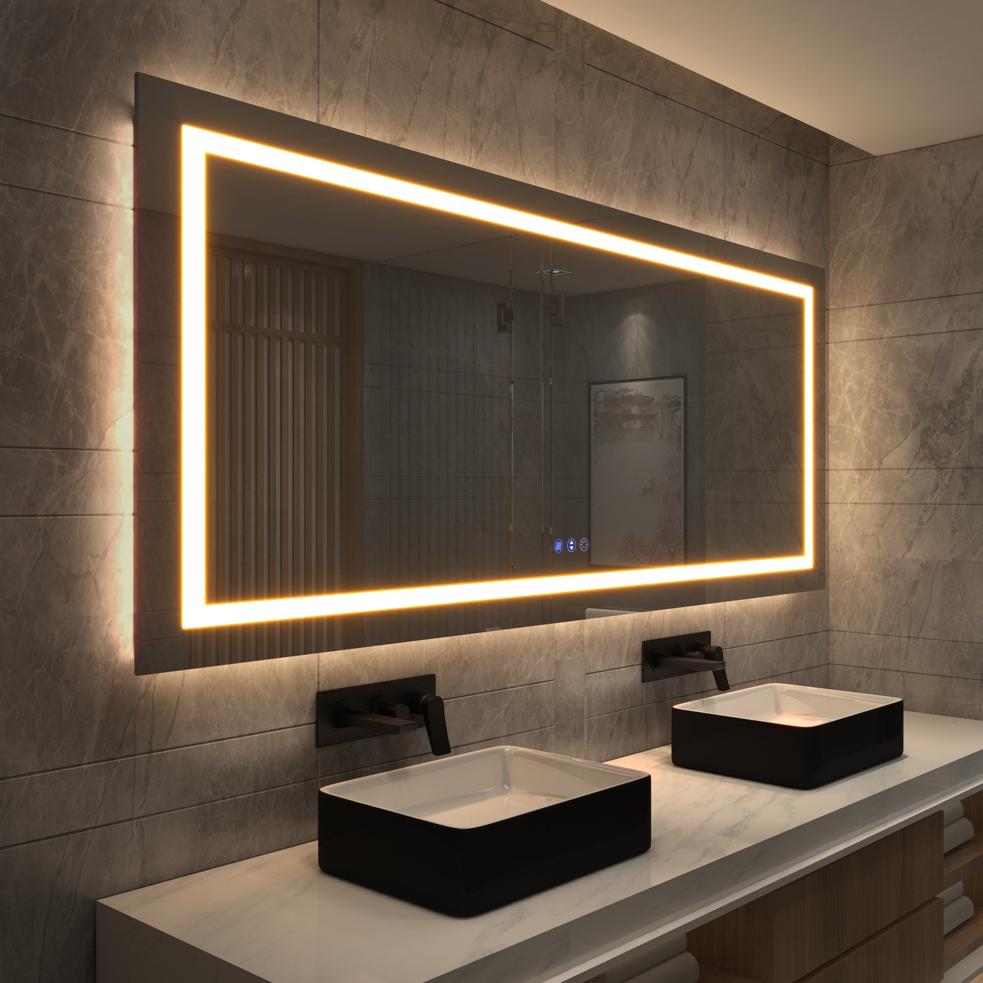 rectangle bathroom light