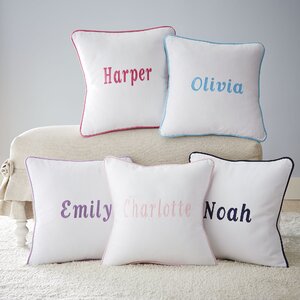 Corded Monogrammed Pillow Cover