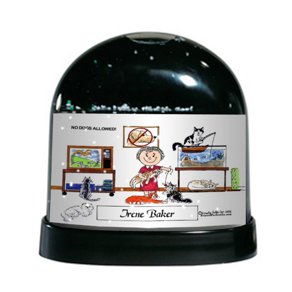 The Holiday Aisle Friendly Folks Cartoon Caricature Female Cat