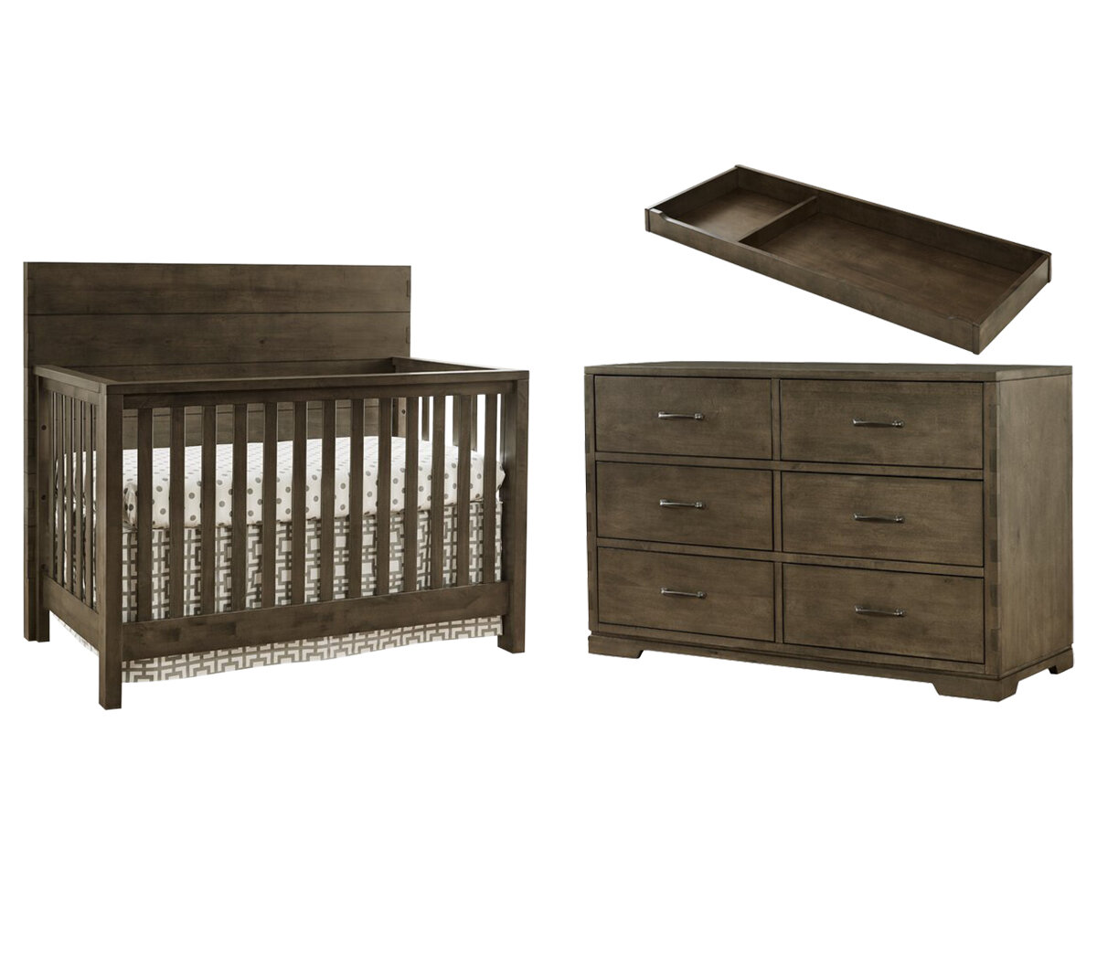 wood crib set