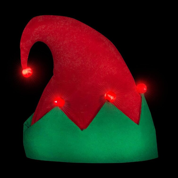 elf hat with lights