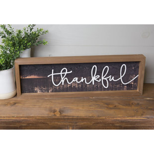 Urban Farmhouse Decor Wayfair Farmhouse Frame Thankful Wall Décor
