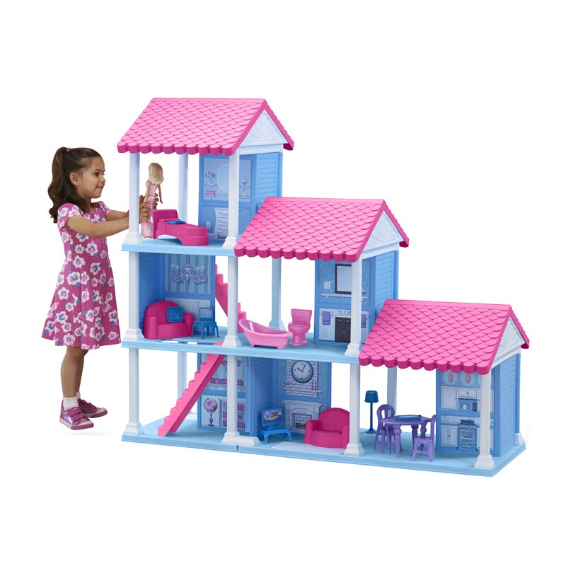 pink and purple dollhouse