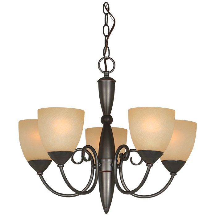 Berkshire 5 Light Shaded Chandelier Berkshire 5 Light Shaded Chandelier