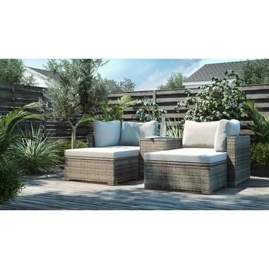 marta 4 seater rattan sofa set