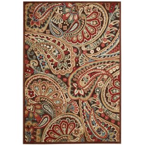 Francisca Red/Brown Area Rug