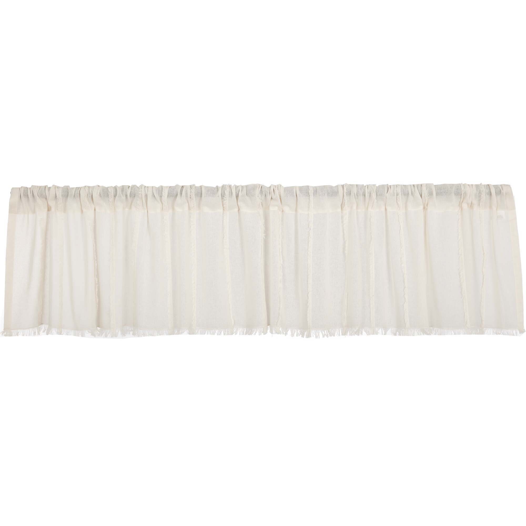 Latitude Run® Nashali Solid Color Cotton Tailored Window Valance in ...