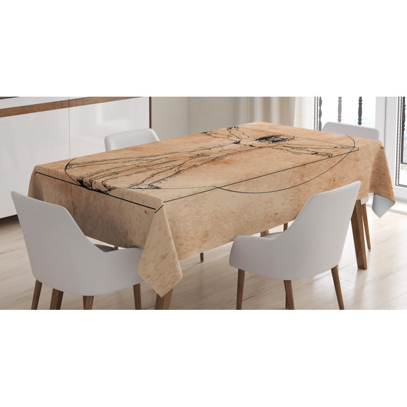 East Urban Home Human Anatomy Medieval Vitruvian Man Crosshatching